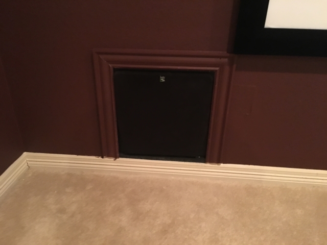 Subwoofer in Attic Wall