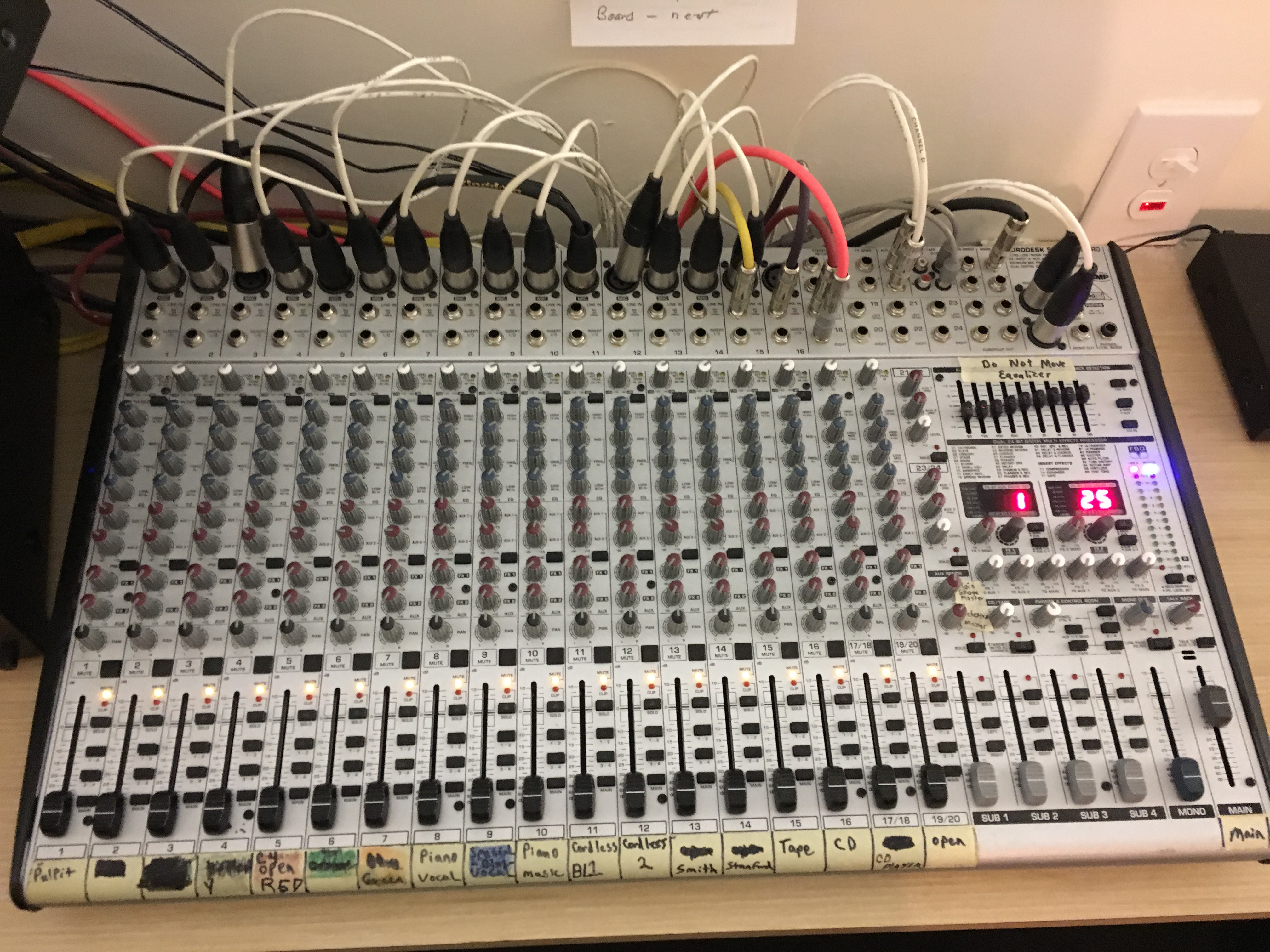 Mixer Board – Before Audio Visual